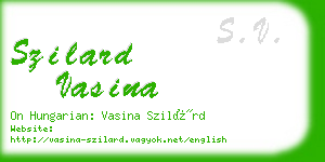 szilard vasina business card